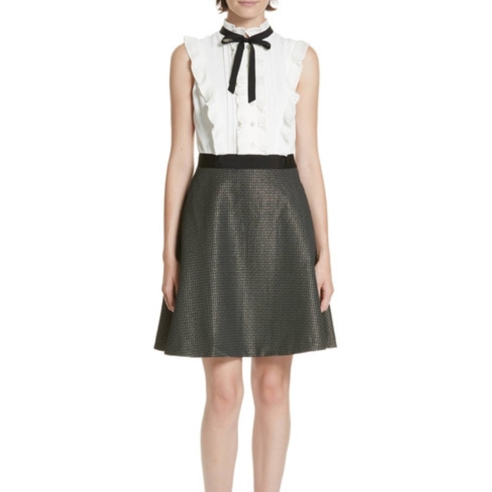 Ted Baker Black and White Midi Dress - Picture 14 of 16